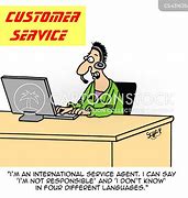 Image result for Customer Service Agent Language Cartoon