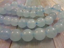 Image result for Blue and White Beads 8Mm