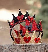 Image result for Gold Crown Queen of Hearts