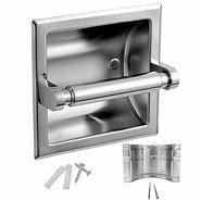 Image result for Wall Inset Toilet Paper Holder