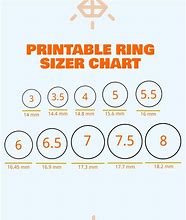 Image result for A Printable Ring Size Chart