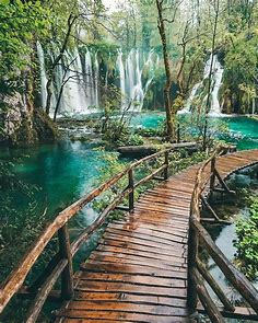 Travel + Leisure on Instagram: “This forested park is dotted with 16 turquoise-blue lakes, waterfall… | Plitvice lakes, Plitvice lakes national park, Vacation trips