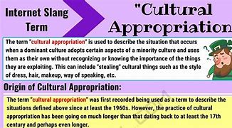 Image result for Cultural Appropriation Definition