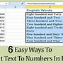 Image result for How to Change Text to Number in Excel