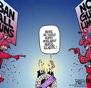 Image result for Anti-Gun Cartoons