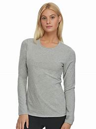 Image result for Long Sleeve Crew Neck Shirt
