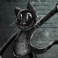 Image result for Cartoon Cat Creepy Art