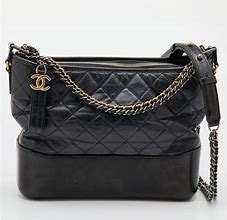 Image result for Chanel Black Quilted Hobo Bag