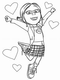 Image result for Despicable Me Coloring Pages Margo