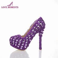 Image result for Purple Prom Shoes