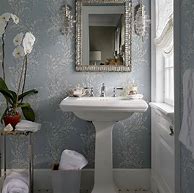 Image result for Small Powder Room Decorating Ideas