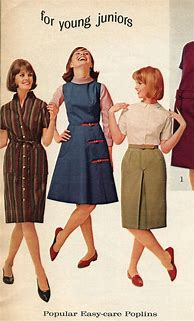 Image result for Late 1950s Early 1960s Fashion
