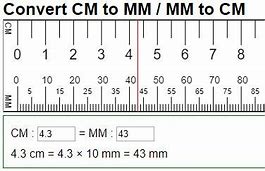 Image result for Measurement Conversion Chart mm to Cm