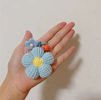 Image result for Crochet Flower Keychain Pattern