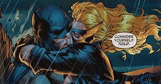Image result for Black Canary and Batman Kiss