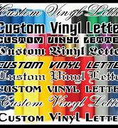 Image result for Vinyl Cut Letters