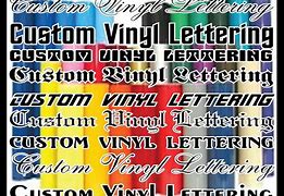 Image result for Vinyl Cut Letters