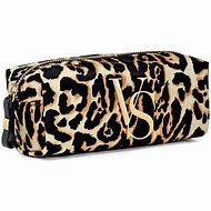 Image result for Leopard Print Victoria Secret Makeup Bag
