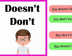 Image result for Difference Between Don't and Doesn't