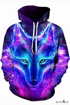 Image result for Wolf Girl Galaxy Hoodie
