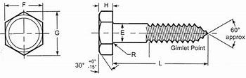 Image result for Hex Lag Bolt