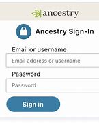 Image result for Ancestry Login and Password