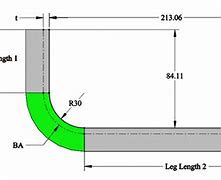 Image result for 90 Degree Bend Dimensions