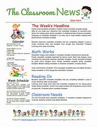 Image result for Free Class Newsletter Templates