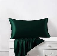 Image result for Green Silk Pillowcase