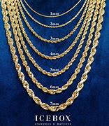 Image result for Gold Chain Size Chart