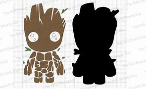 Image result for Stitch and Baby Groot SVG