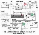 Image result for Spring Reverb Schematic