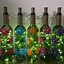 Image result for Painted Wine Bottles with Lights