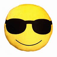 Image result for Black Sunglasses Emoji Pillow
