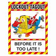 Image result for Lockout/Tagout Poster