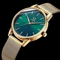 Image result for Dark Green Gold Watch Band