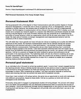 Image result for PhD Personal Statement Examples