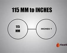 Image result for 115 mm to Inches