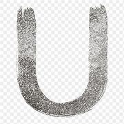 Image result for Silver Glitter Letter U