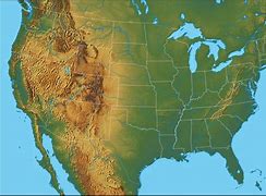 Image result for Physical Map of the United States of America