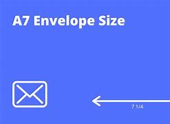 Image result for A7 Envelope Size in mm