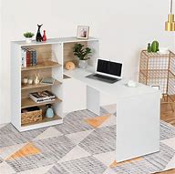 Image result for White Computer Desks for Small Spaces