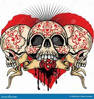 Image result for Valentine Gothic Skull Heart