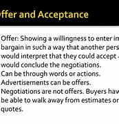 Image result for Offer vs Acceptance