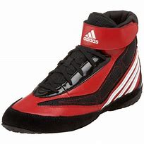 Image result for White and Red Wrestling Shoes