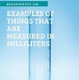 Image result for Examples of Milliliters