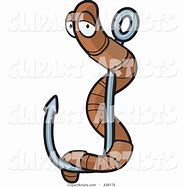 Image result for Worm On Fishing Hook Clip Art