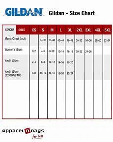 Gildan Size Chart Printable Pdf Images Free Download
