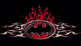 Image result for Awesome Batman Logo in Flames