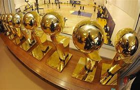 Image result for Lakers 17 Championship Trophies